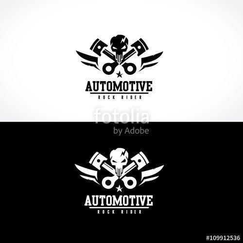 Auto Motive Logo - Dark Rider logo. Automotive logo, helmet logo, skull logo design