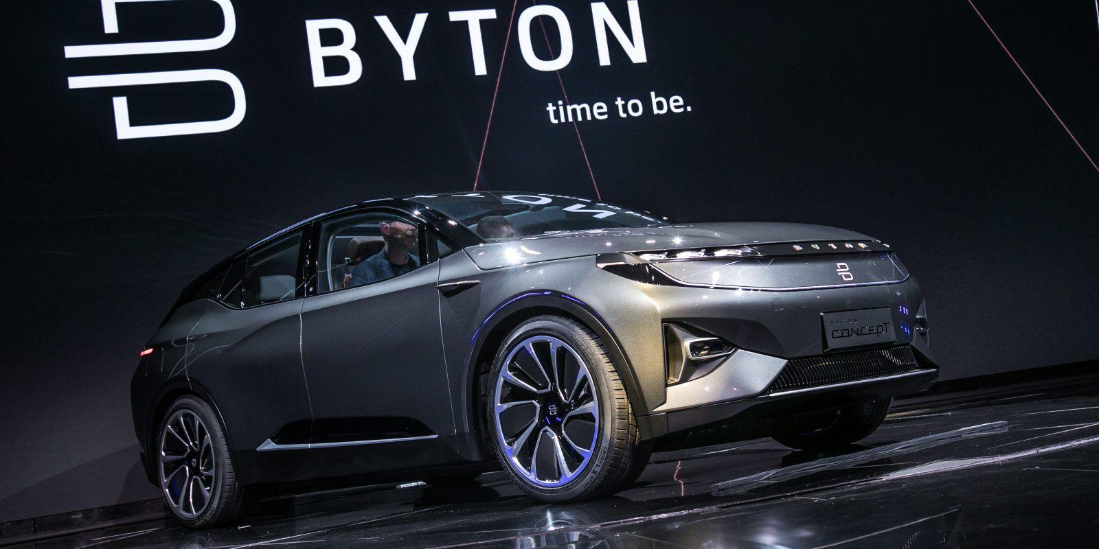 Byton Motor Logo - Byton unveils its all-electric SUV starting at $45,000 with range up ...