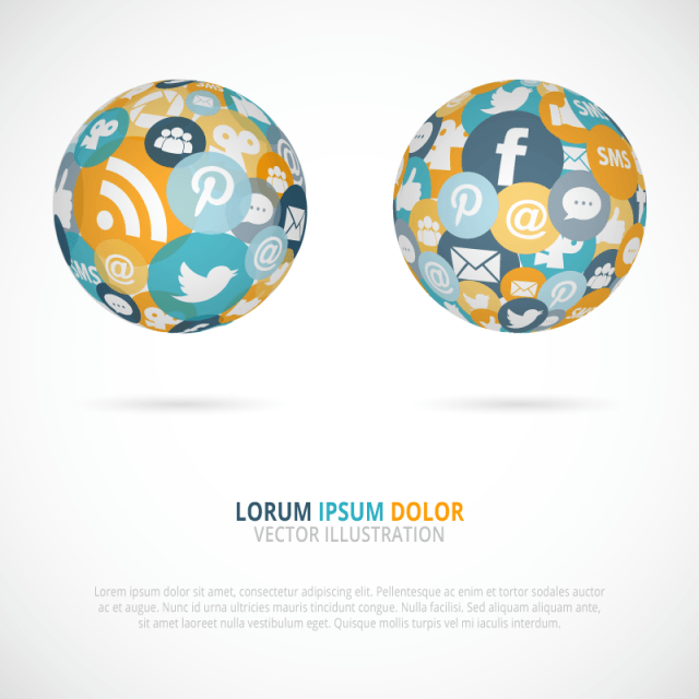 Social Media Globe Logo - 7 Free Social Media Networking Stock Images in Vector EPS | JUST ...