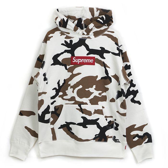 Supreme Camouflage Logo - Supreme / Supreme Box Logo Hooded Sweatshirt Pullover / box logo Verdet sweatshirts hoodies Camo / Camo size S 2016 AW FW domestic genuine tagged Nos