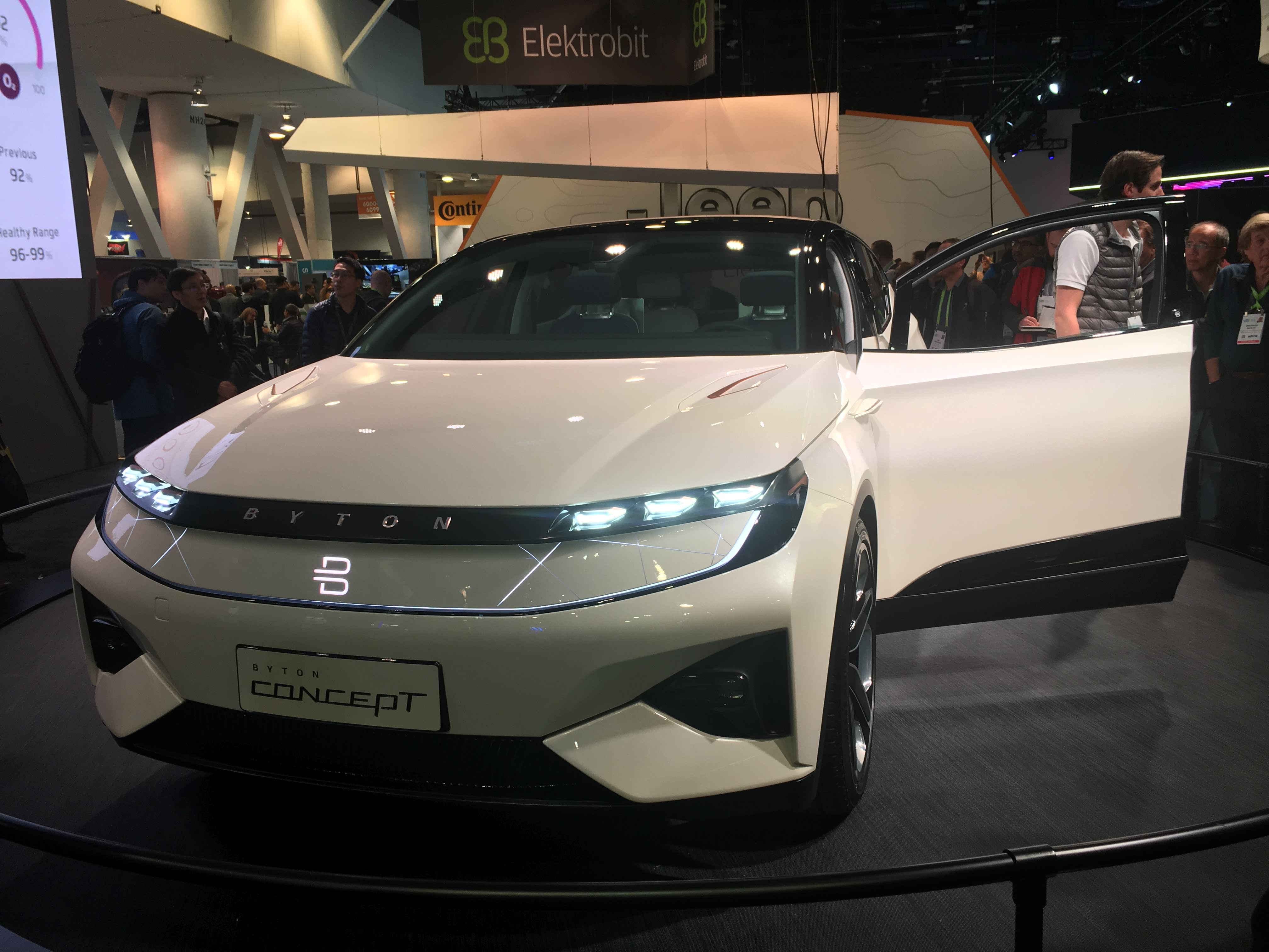 Byton Motor Logo - China's Byton wows Las Vegas tech show with electric concept car ...