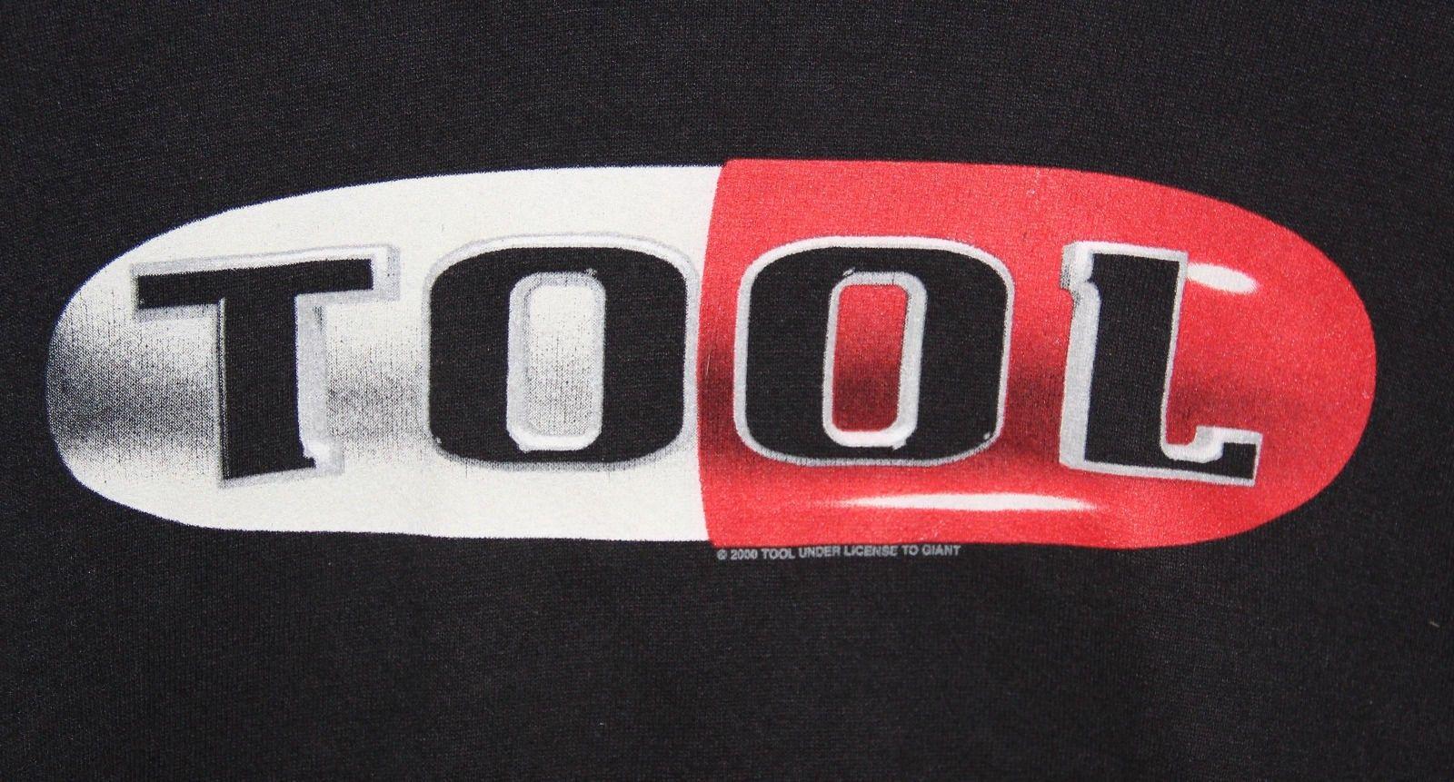 Vintage Tool Logo - Vintage TOOL Hoodie Sweat Shirt XL PILL Logo RARE HTF Puscifer A