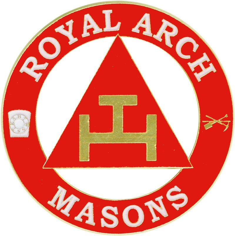 Royal Arch Logo - AEC-25-RAM Deluxe Cut-Out Auto Emblem - Royal Arch Masons
