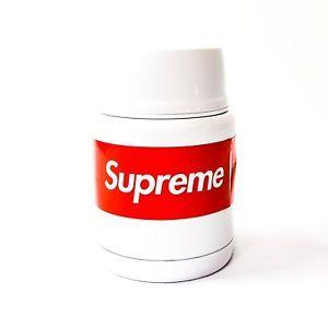 Supreme Thermos Logo - Supreme x Thermos Stainless Steel King Food Jar and Spoon FW18