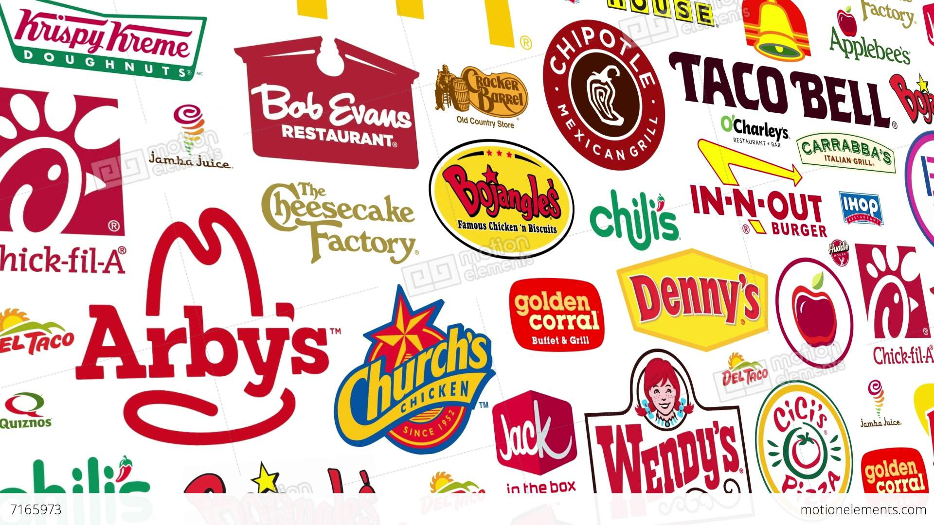 Food Brand Logo - Food Brands Logo Loop Stock Animation
