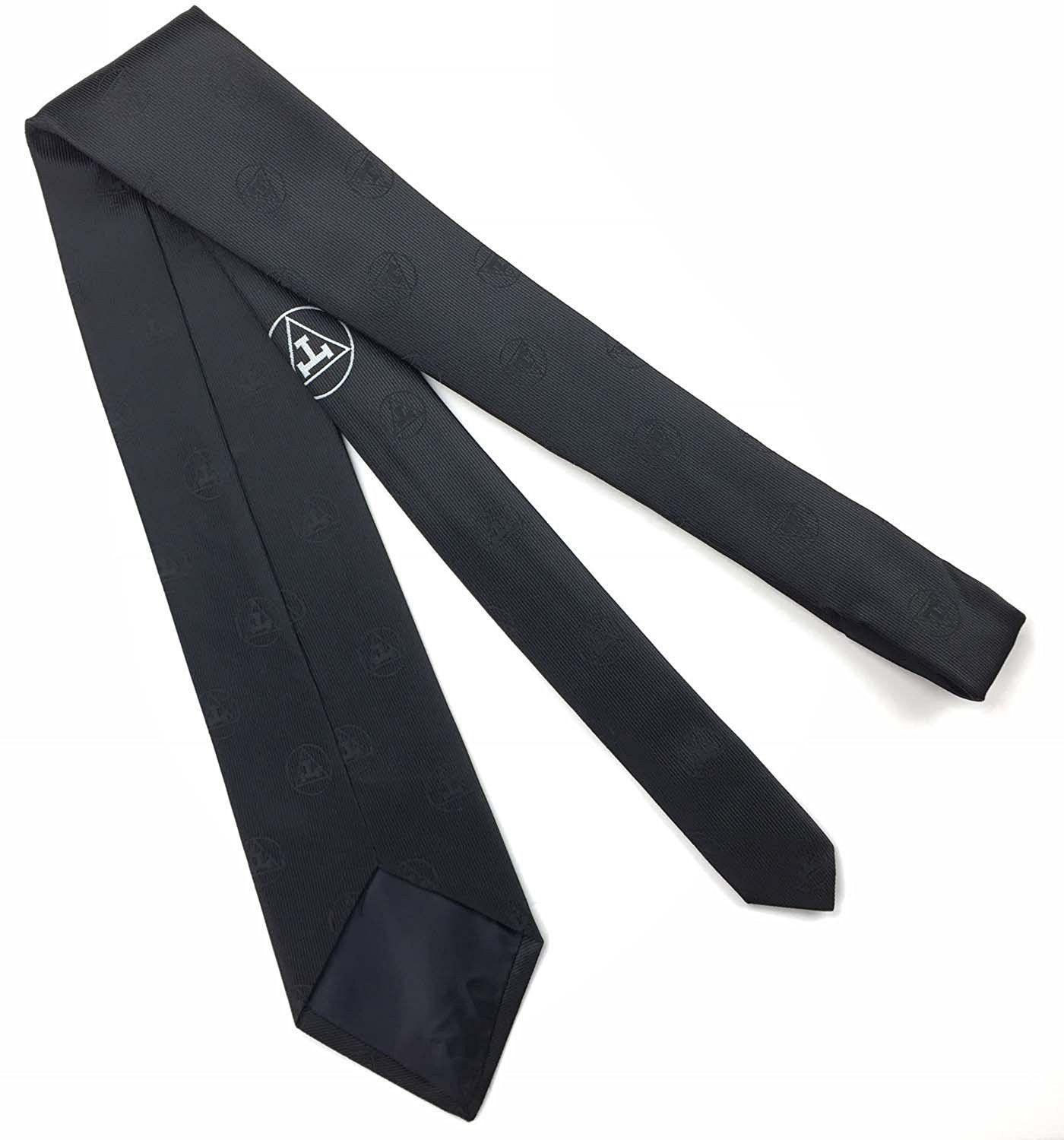 Royal Arch Logo - Masonic Royal arch 100% Silk Woven Tie with royal arch logo Black