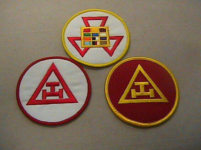 Royal Arch Logo - MASONIC PAST HIGH PRIEST and Embroidered Emblem Patch lot of (3)
