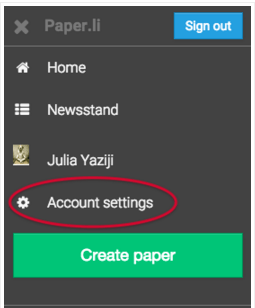 Paper.li Logo - Account Settings (Pro): Edit your Social Network icons and links ...