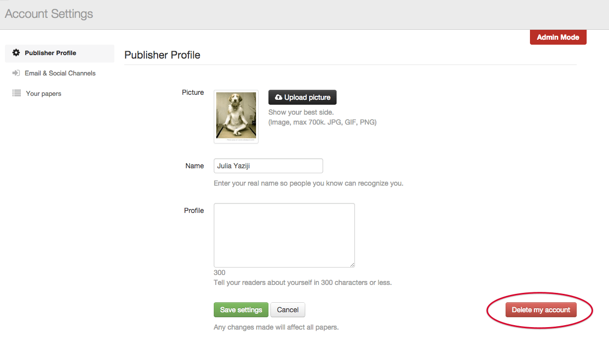 Paper.li Logo - How to delete your Paper.li Publisher Account – Paper.li Support