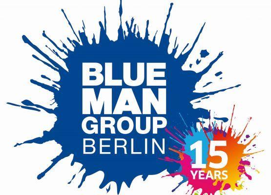 3 Blue Person Logo - Blue Man Group - Hollywood Media Hotel Berlin