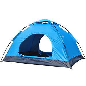 3 Blue Person Logo - 2-3 Man Person Camping Pop Up Tent Outdoor Instant Waterproof Auto ...