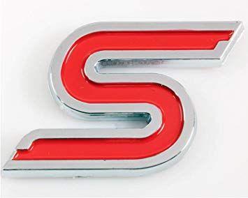 Red S Logo - Red S Badge Emblem Logo Tail Boot Rear Self Adhesive: Amazon.co.uk
