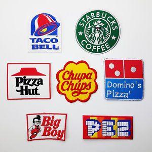 Drink Brand Logo - FOOD & DRINK BRAND LOGO Iron-on Patch Collection - Sets of Patches ...