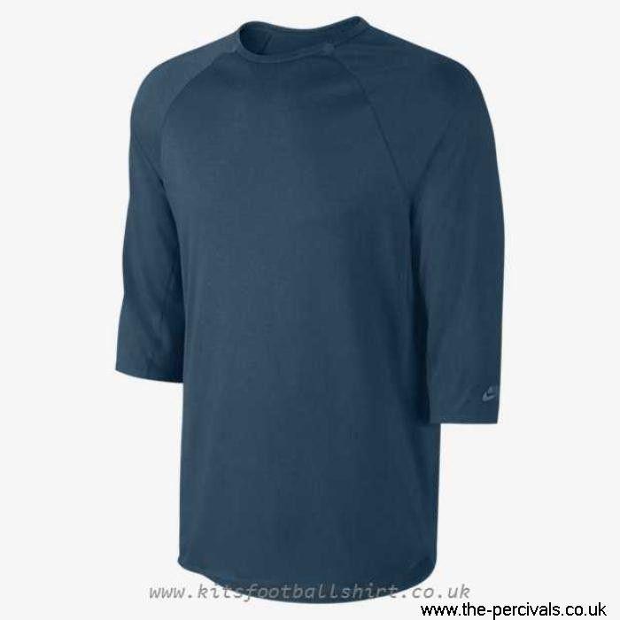3 Blue Person Logo - Nike Selected SB Skyline Dri FIT 3 4 Sleeve Crew (Shirt) 643197 496