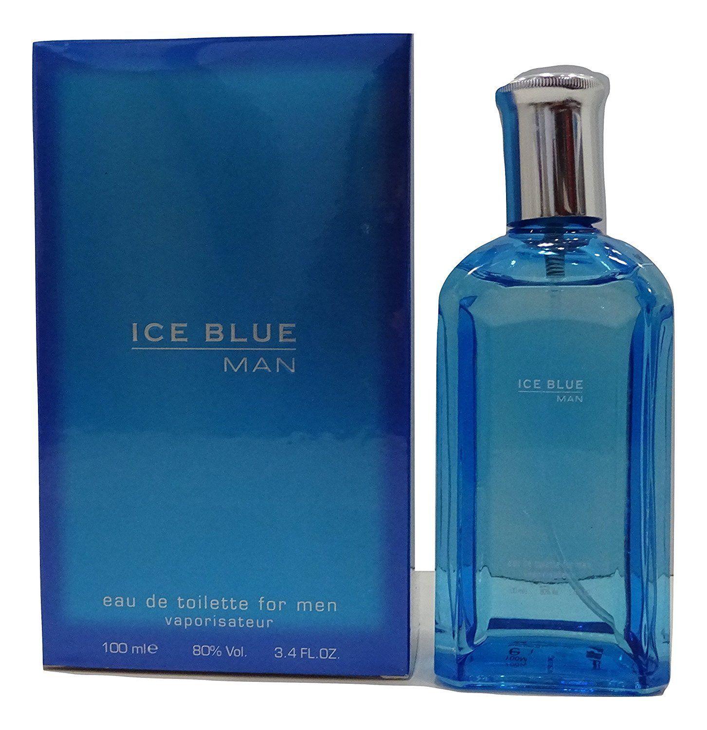 3 Blue Person Logo - ICE BLUE MAN EDT 100ML PERFUME FOR MEN: Amazon.co.uk: Beauty