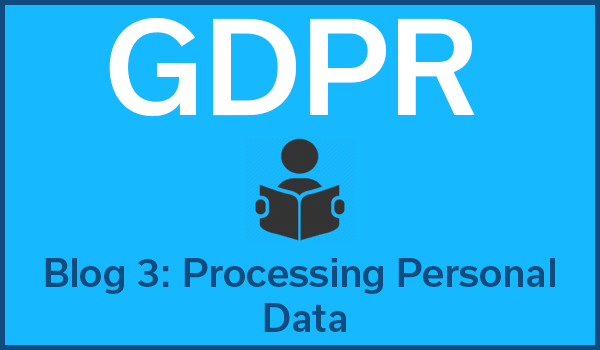 3 Blue Person Logo - GDPR Personal Data