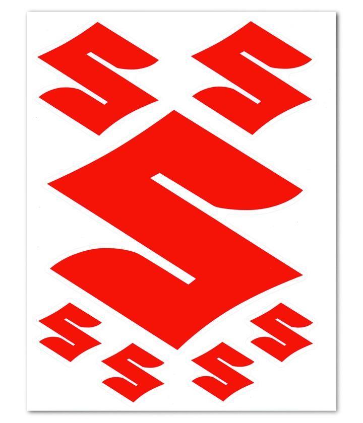 Red S Logo - DECALS-“S” Suzuki Logo Sheet | Suzuki Canada