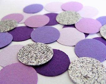 Grey and Purple Circle Logo - Purple confetti | Etsy