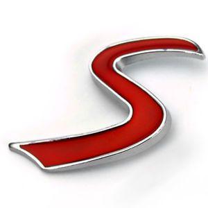 Red S Logo - 3D Red S Logo Car Front Grill Badge for Mini Cooper S JCW Car Grill ...