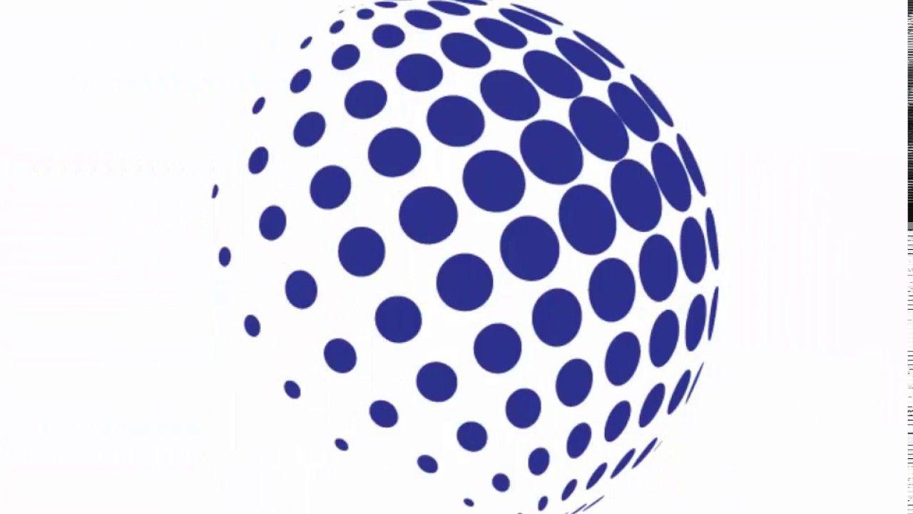 Purple Globe Logo - ⚈⚈⚈Halftone globe logo - Adobe Illustrator cs6 tutorial. Quick ...