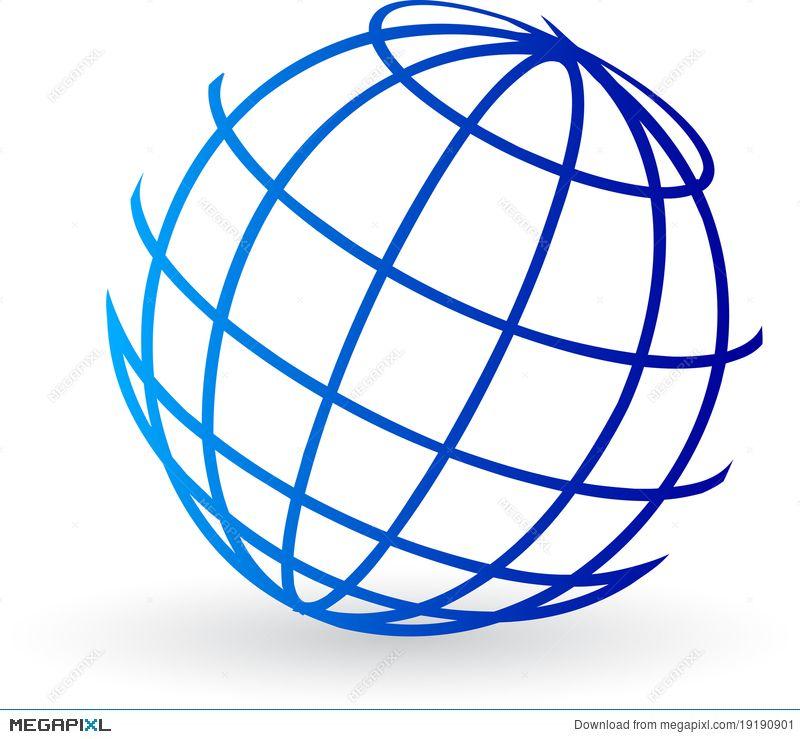 Globe Logo - Globe Logo Illustration 19190901 - Megapixl