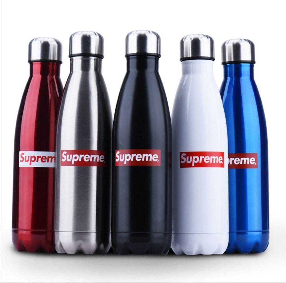 Supreme Thermos Logo - Visit to Buy Supreme forceful American popular logo coke bottle