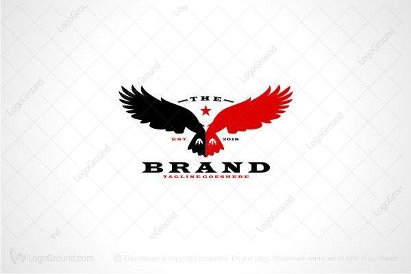 Black and Red Bird Logo - Red Black Eagle Logo