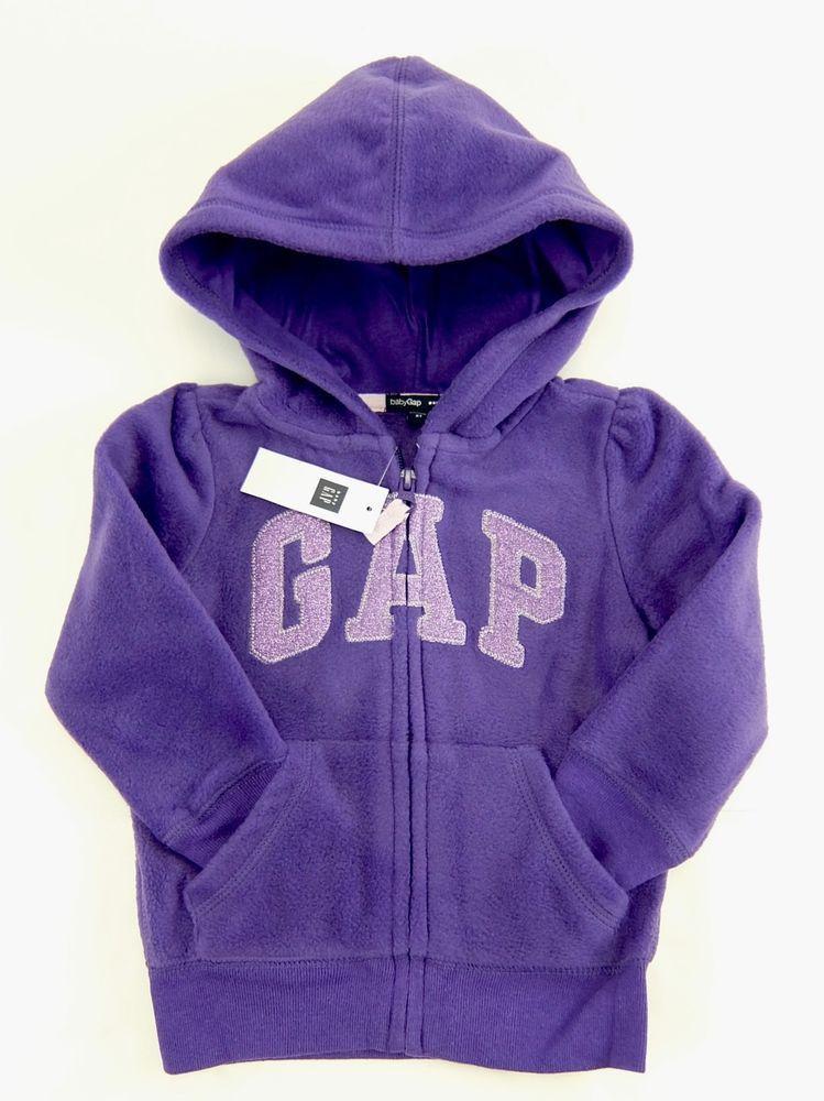 Baby Gap Logo - Baby Gap Purple Logo Fleece Hoodie Jacket Zipper Front Girls Size 2T ...