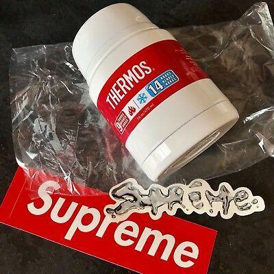 Supreme Thermos Logo - NEW SUPREME X Thermos KING Food Container Flask FW18 Accessory Box ...