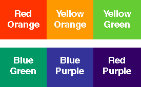 Blue Green Red-Orange Logo - Color Rules of Thumb