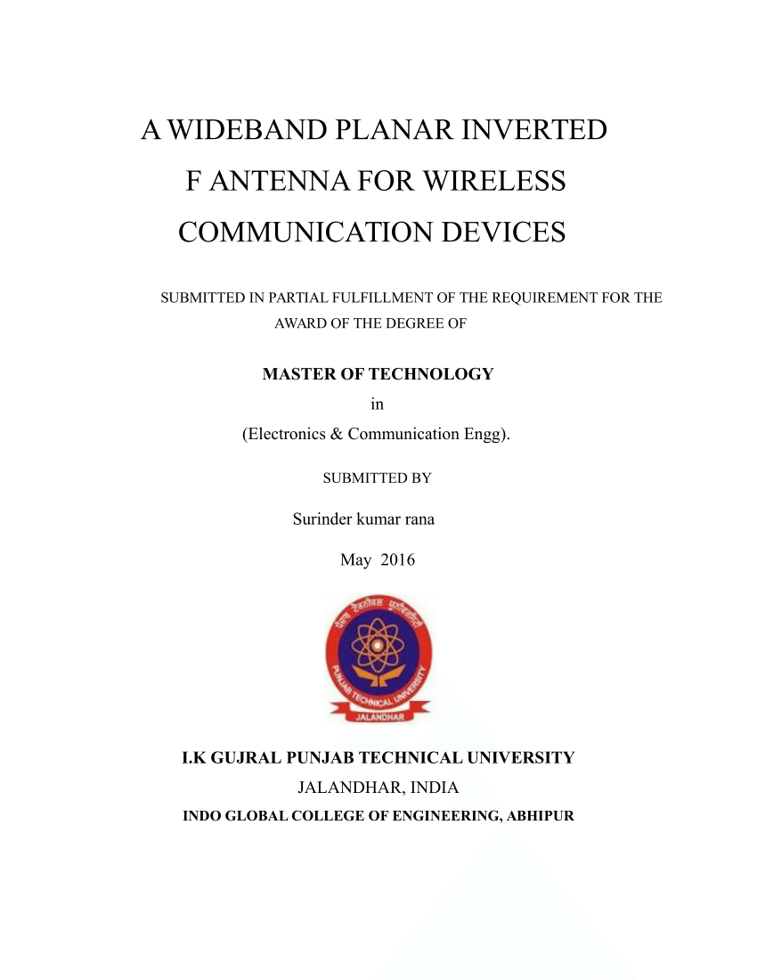 Inverted F and F Logo - PDF) A WIDEBAND PLANAR INVERTED F ANTENNA FOR WIRELESS COMMUNICATION ...