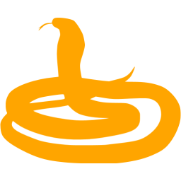 Orange Snake Logo - Orange snake 5 icon - Free orange animal icons