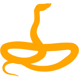 Orange Snake Logo - Orange snake 4 icon orange animal icons