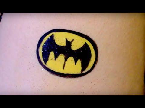 Bat Face Logo - How to face paint a Batman logo