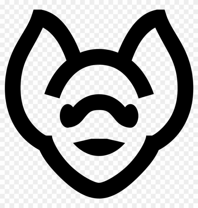 Bat Face Logo - Bat Face Icon Transparent PNG Clipart Image Download
