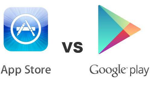 iTunes and Google Play Store App Logo - Main Differences between iTunes and Google Play