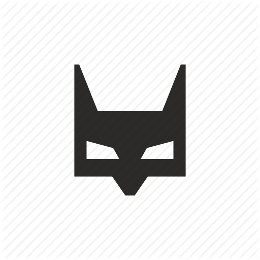 Bat Face Logo - Bat, batman, face, mask icon