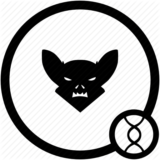 Bat Face Logo - Bat, face icon