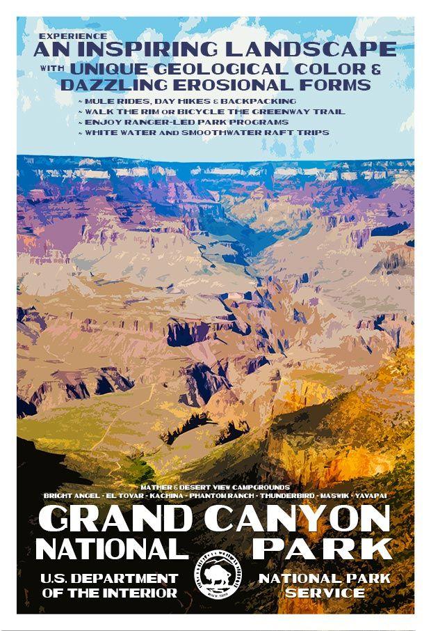 Grand Canyon National Park Logo - Grand Canyon National Park | National Park Posters