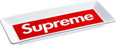 Red Box with White F Logo - 1 X SUPREME 2014 F/W CDG BOX LOGO CERAMIC ASHTRAY KEY WATCH TRAY ...