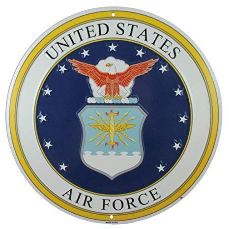 United States Military Branch Logo - Amazon.com: Tags America United States Air Force Logo Metal Sign, 12 ...
