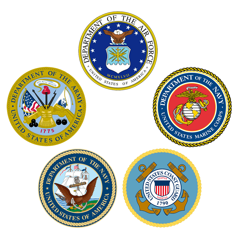 United States Military Branch Logo - The Military of the United States Organization in The World of ...