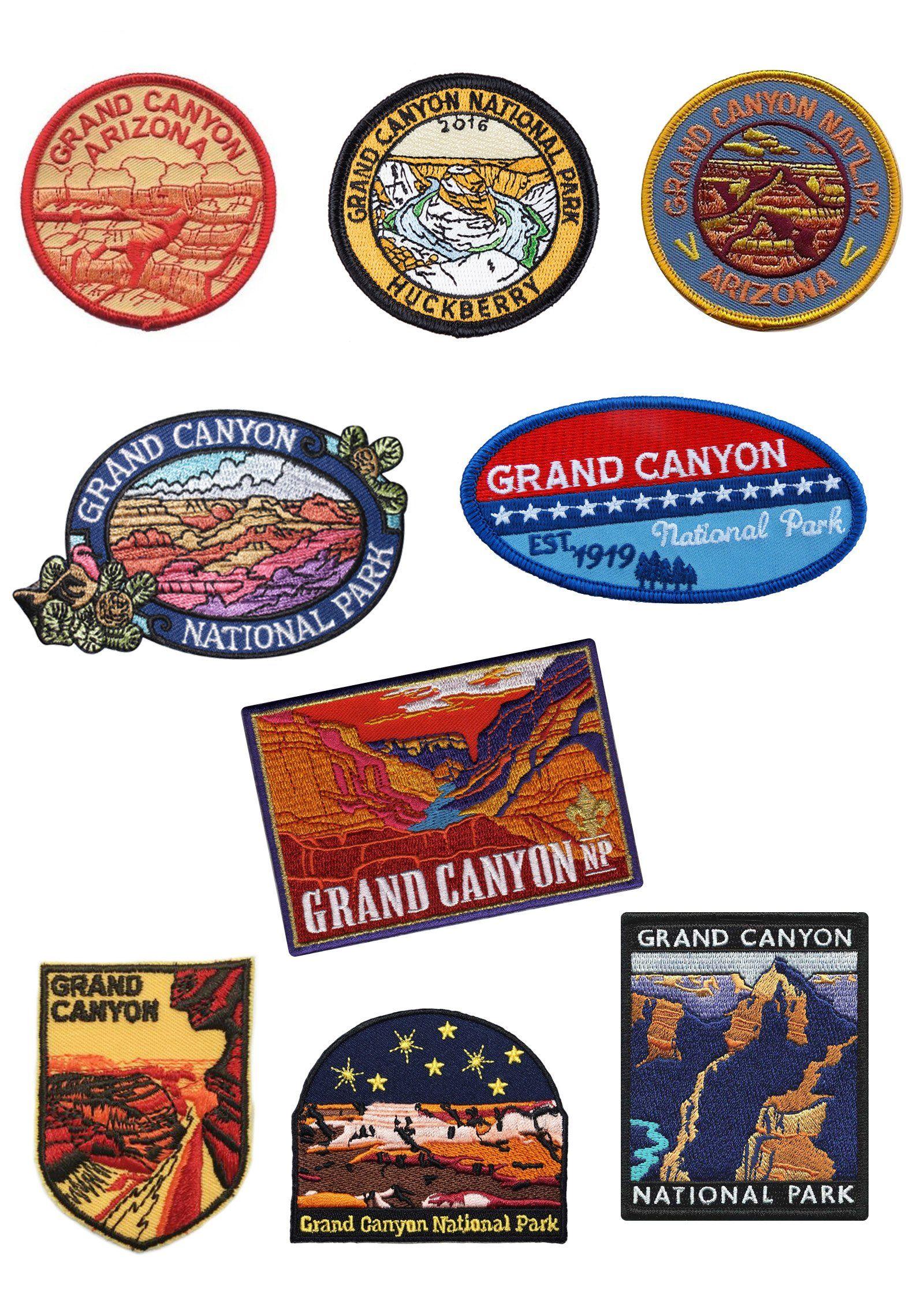 Grand Canyon National Park Logo - The Ultimate Guide to Iconic National Parks Embroidered Patches ...