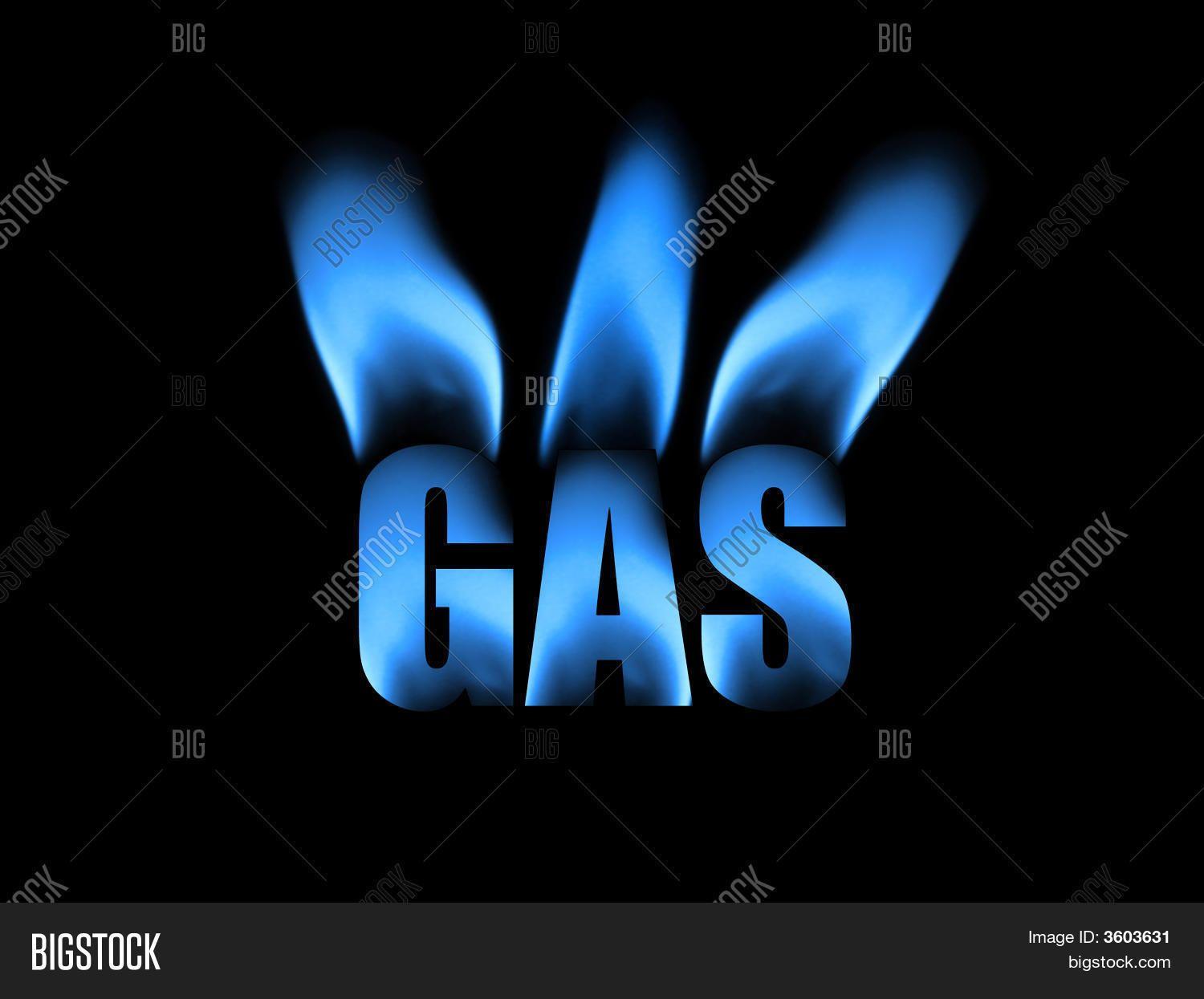 Natural Gas Flame Logo - 