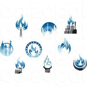 Natural Gas Flame Logo - Gas Flame Blue Energy Gas Stove Burner Cooking Vector | GeekChicPro