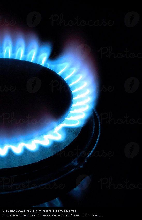 Natural Gas Flame Logo - Blue Kitchen Gas Flame - a Royalty Free Stock Photo from Photocase