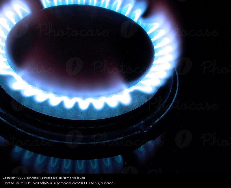 Natural Gas Flame Logo - Blue Kitchen Gas Flame Royalty Free from Photocase