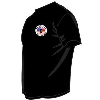 American Top Team Logo - KIDS Logo T Shirt Black Top Team