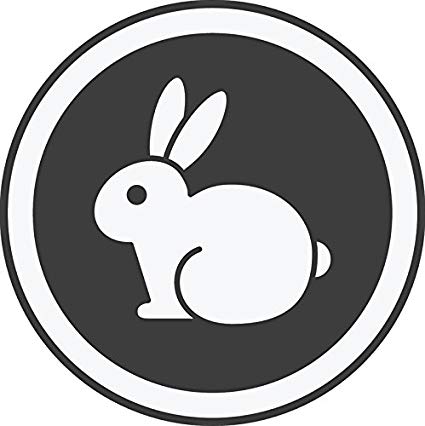 Bunny Logo - Amazon.com: Simple Animal Friendly Vegan Cruelty Free Bunny Logo ...