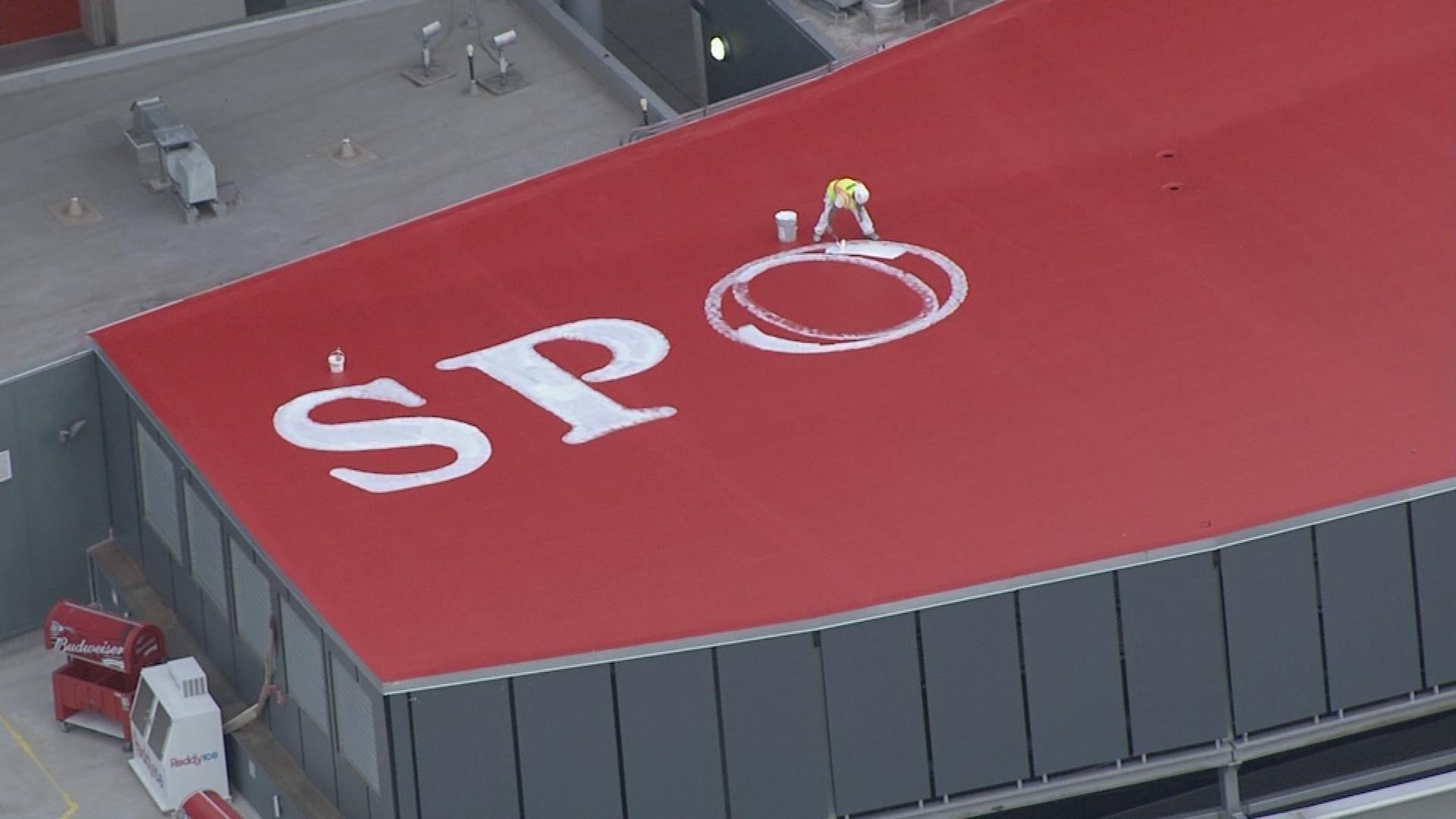 Sports Authority Field Logo - Sports Authority Signs Going Up At Mile High